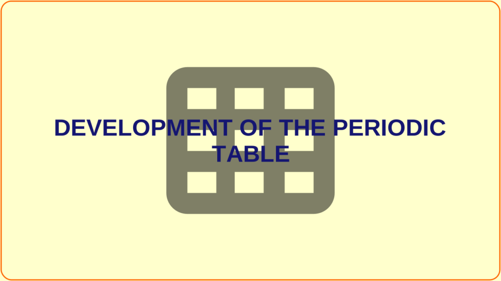 The development of the model of the atom